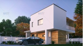 Proiect casa parter + etaj (124 mp) - Donna